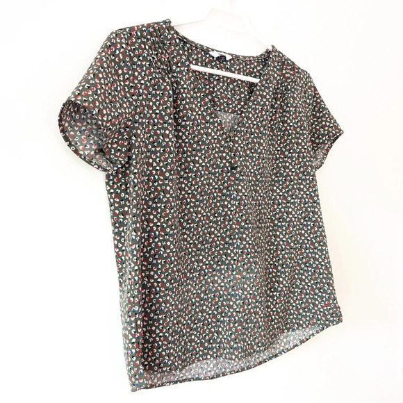 Tommy Jeans Floral Pattern No Wrinkle Blouse In Size S - Picture 3 of 10